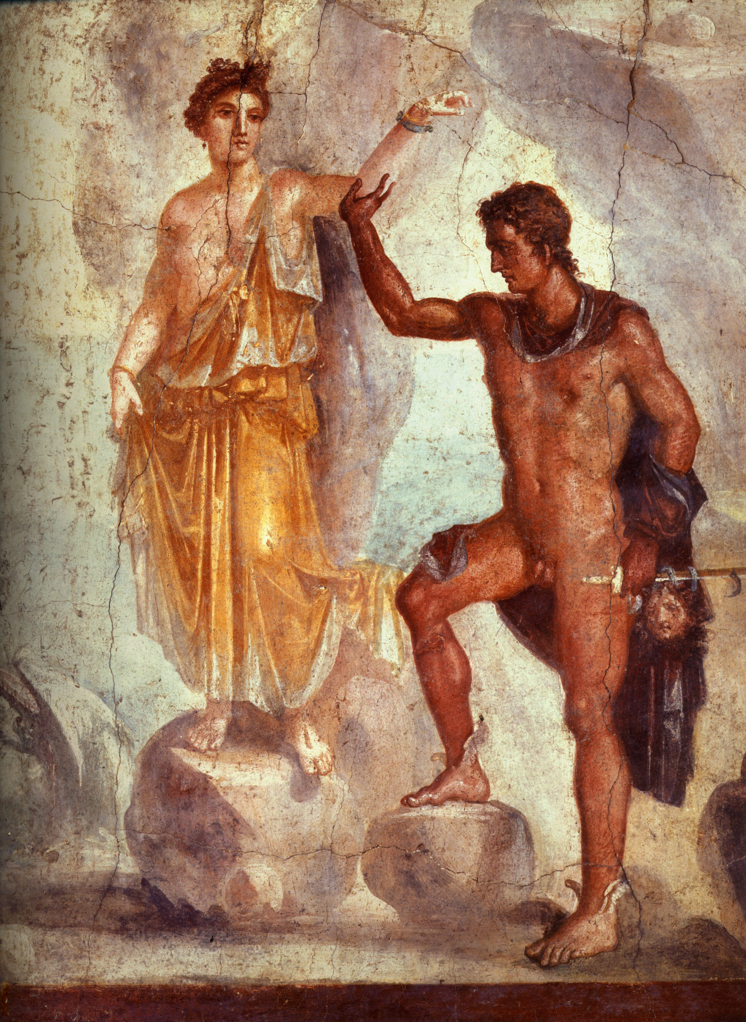Perseus rescues Andromeda